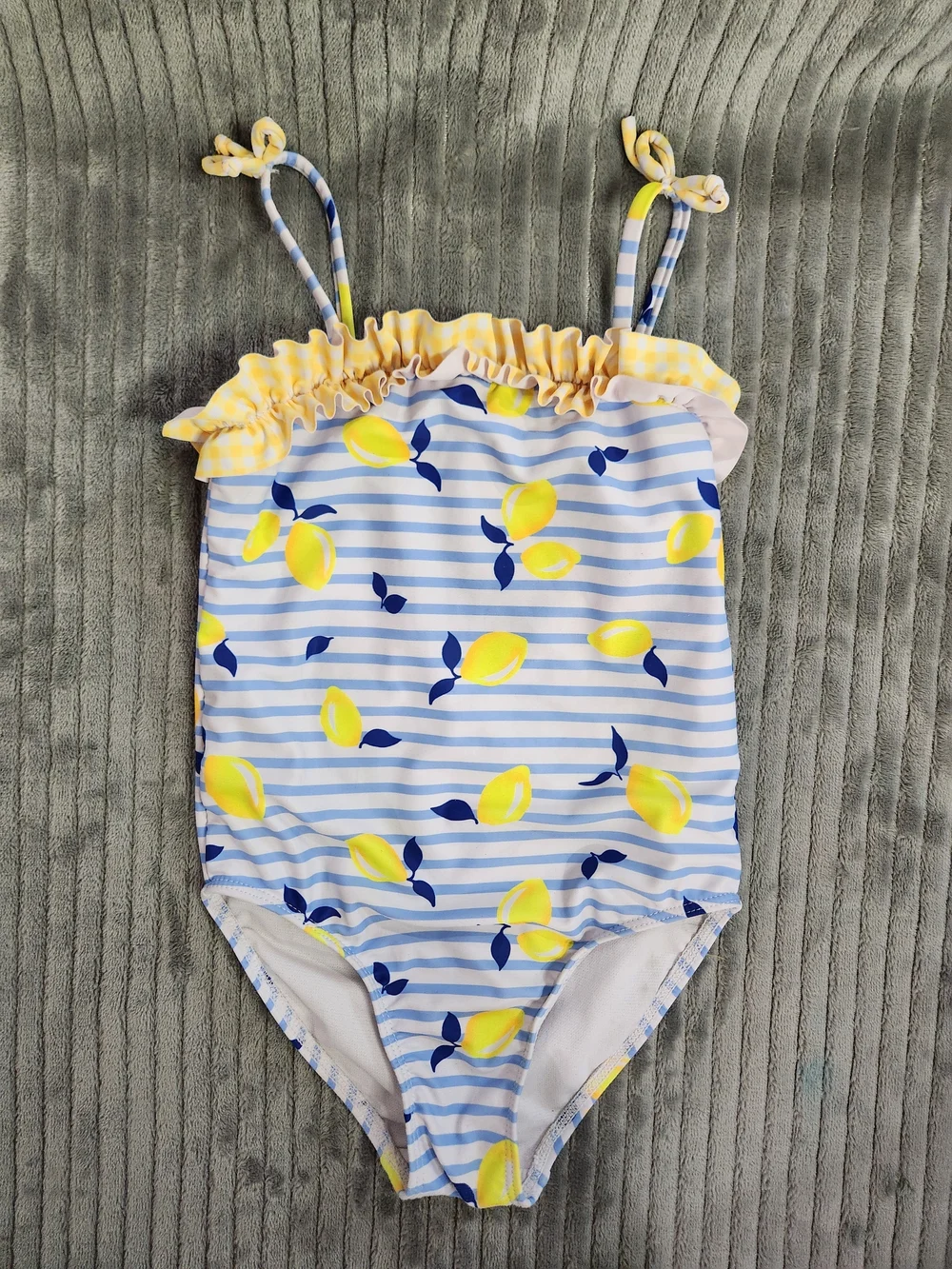 Bmagical Bwever size 5 swimsuit striped patter lemon one-piece swimsuit 5